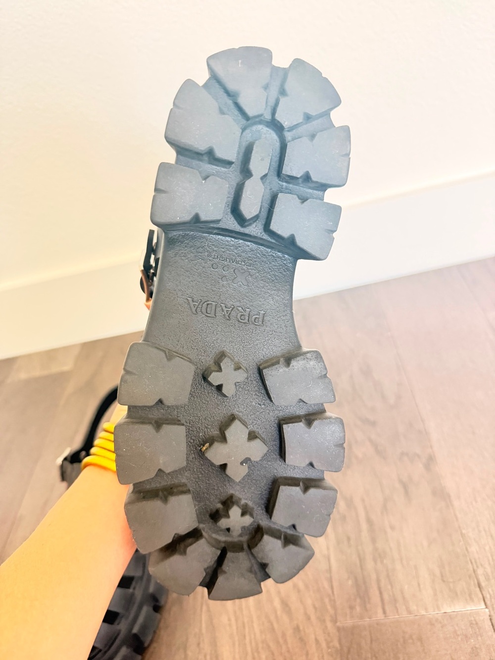 Prada Rubber Monolith Sandal - Picture 8 of 14